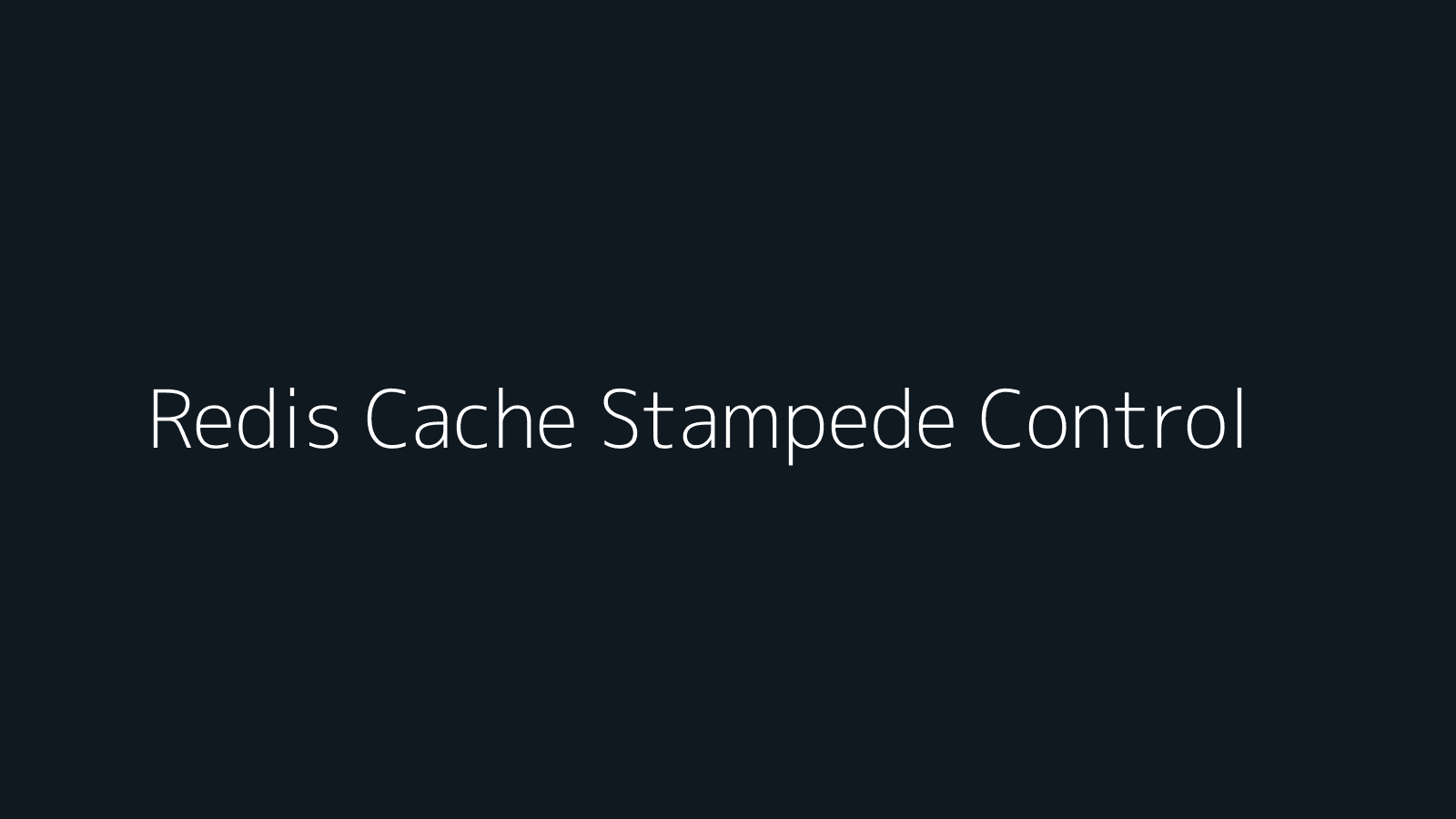 امنع Cache Stampede في API باستخدام Redis